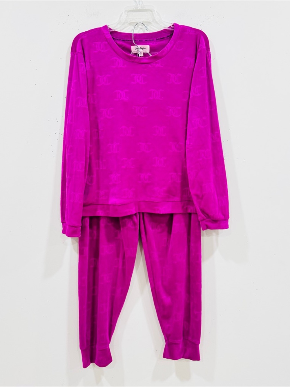 Juicy Couture Velour Sleepware Pajama Set Women's Size XL Pink - Picture 2 of 9